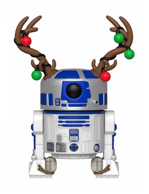 R2-D2 with Reindeer Antlers