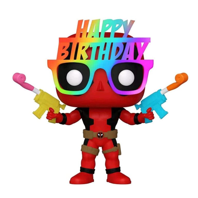 Funko Pop! Deadpool avec Lunettes d'Anniversaire