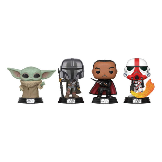 Packen Sie 4 Star Wars-Figuren: Mandalorian Holiday