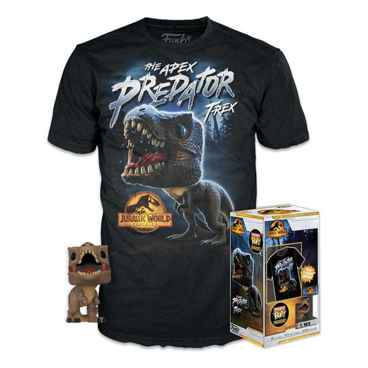 Jurassic World Funko Pocket POP! & Kids Tee set figurine et T-Shirt T-Rex Mini | Tshirt taille enfant Funko