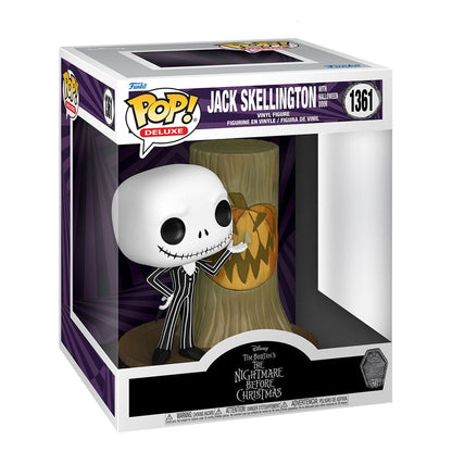 Pop! Deluxe Jack Skellington avec porte d'Halloween