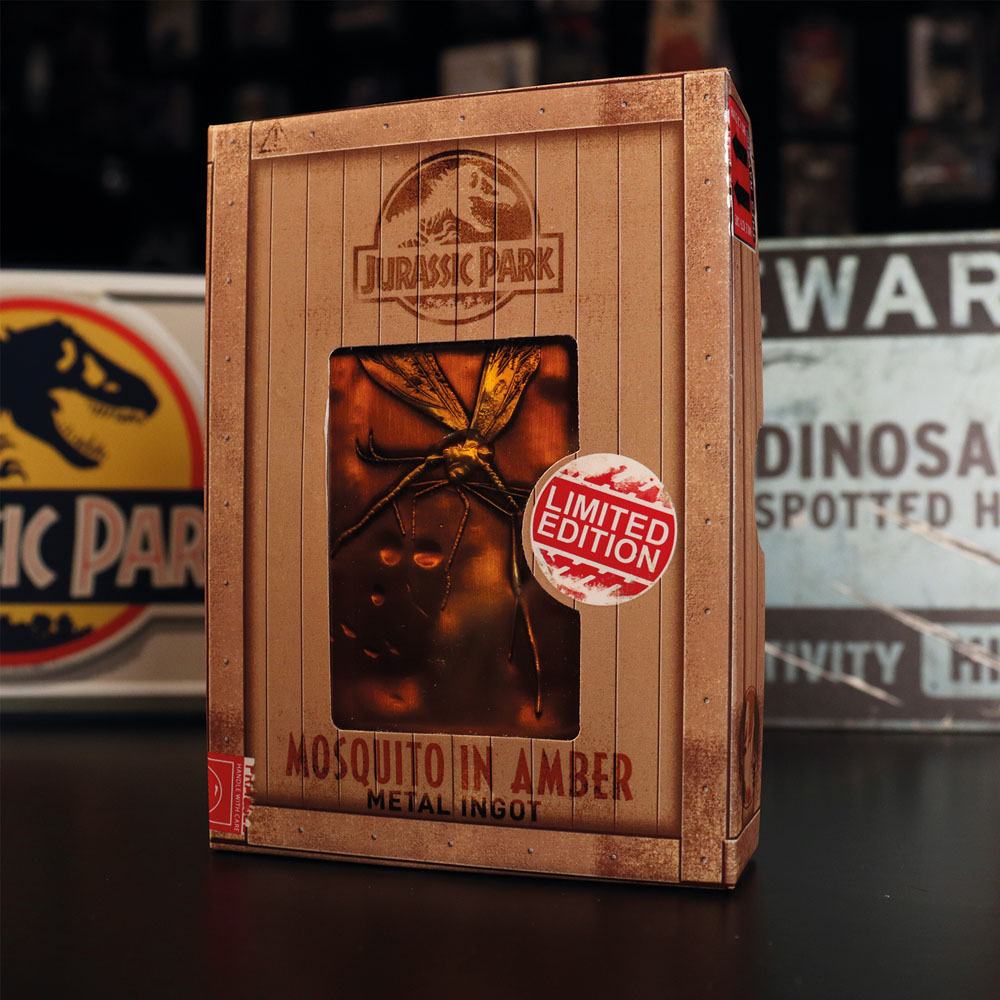 Lingot en métal Collector Jurassic Park - Mosquito in Amber
