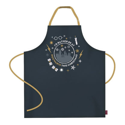 Apron I'd rather stay at Hogwarts for Christmas 