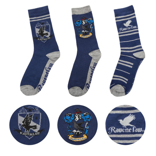 Harry Potter 3-Pack Socks - Ravenclaw 