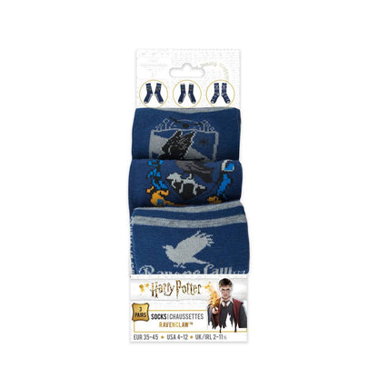 Harry Potter Pack 3 Paar Socken – Ravenclaw 