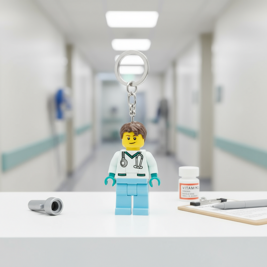 Porte-clés lumineux LEGO - Docteur