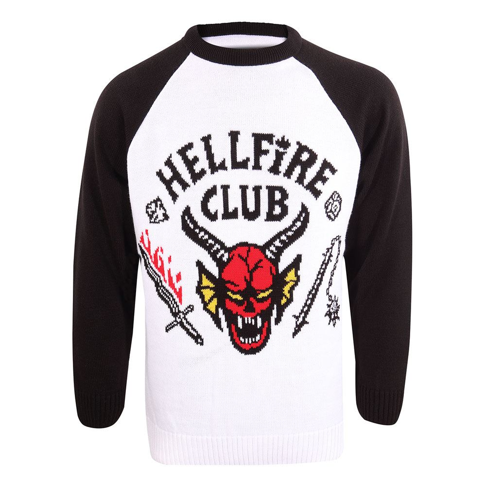 Božični pulover Stranger Things - Hellfire Club
