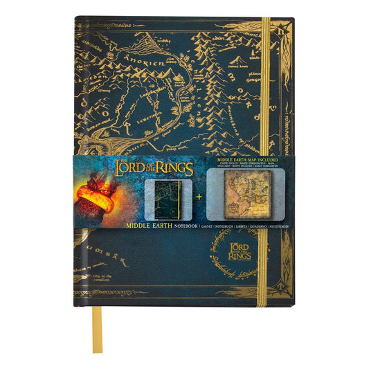 Lord of the Rings Notebook - Middle Earth Map