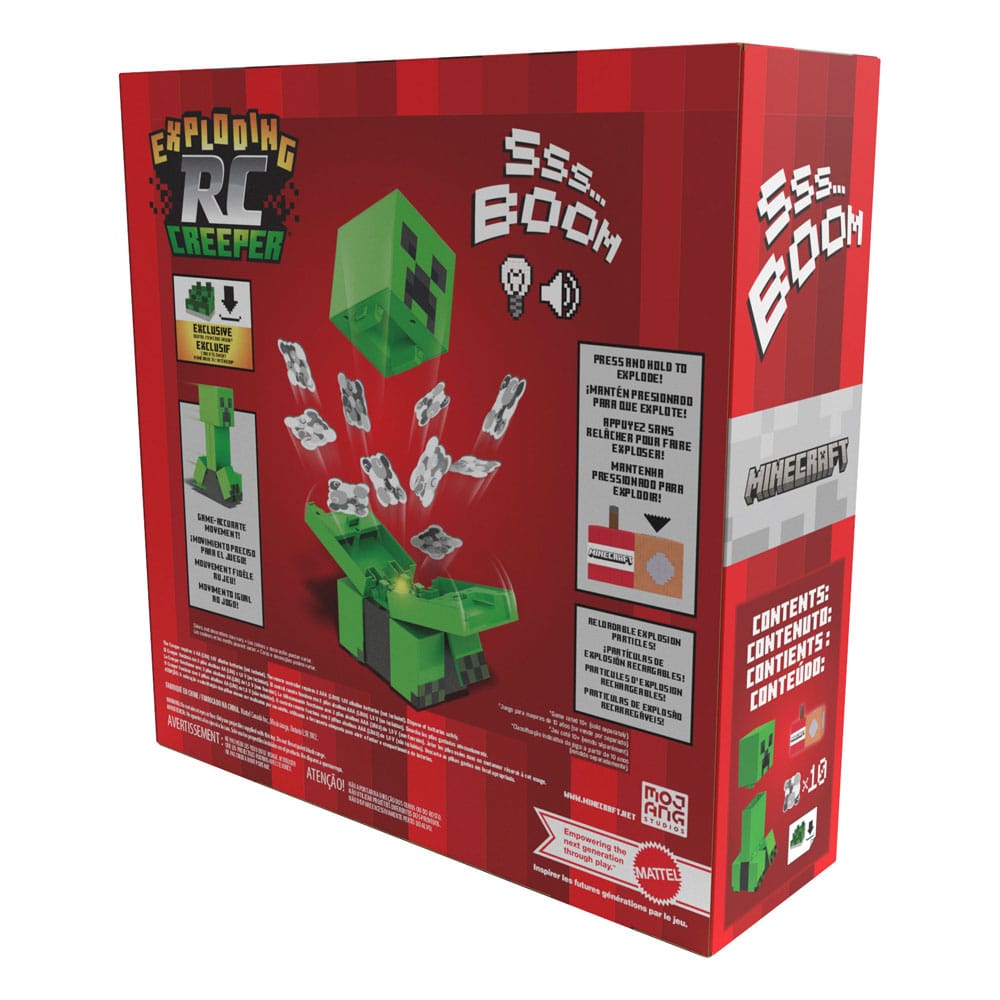 figurine r c minecraft exploding creeper mattel