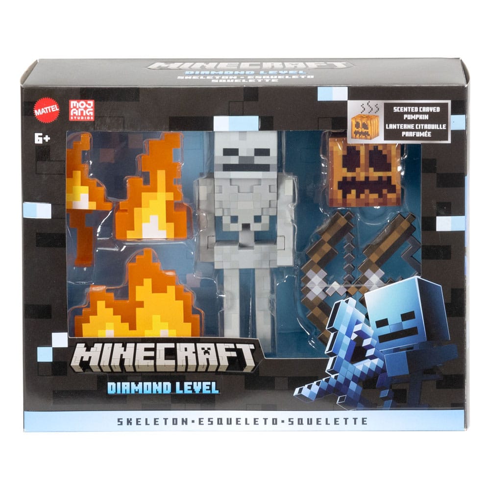 Minecraft-figuur - Diamanten skelet