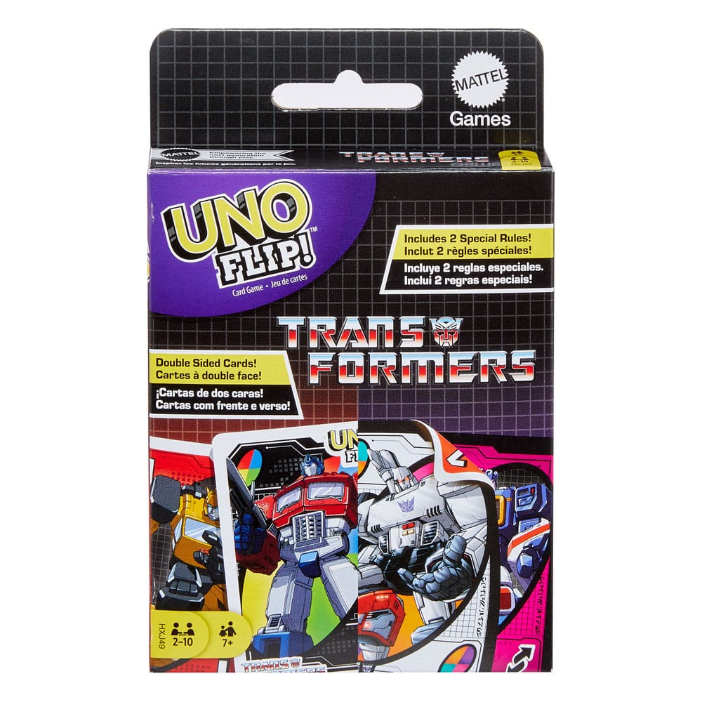 Jeu de Cartes UNO Flip! - Transformers