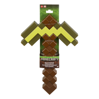 replique roleplay minecraft pioche en or mattel