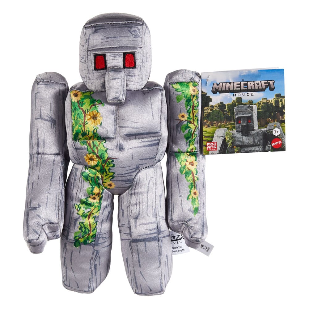 peluche minecraft le film golem de fer mattel