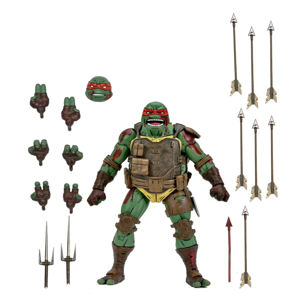 teenage mutant ninja turtles the last ronin 7 scale action figure ultimate raphael first to fall neca
