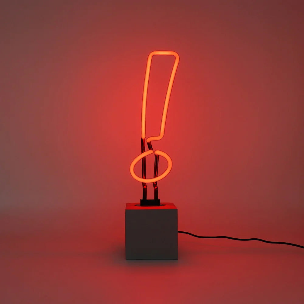 Lampe Néon Point d'exclamation rouge Locomocean | Locomocean France