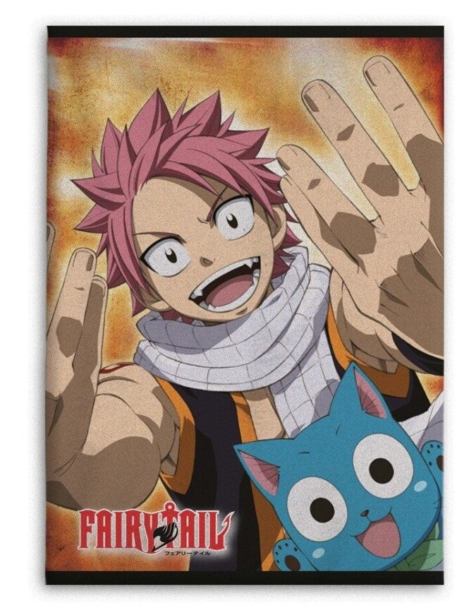 FAIRY TAIL Natsu & Happy Plaid en polaire 100x140cm