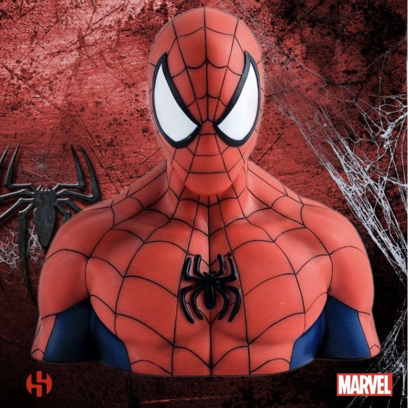 MARVEL Tirelire Boite Blister Spider-man Bust 20 cm