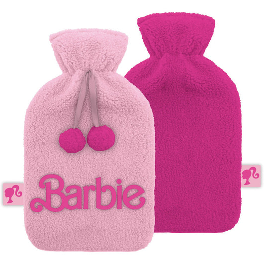 BARBIE Logo Bouillotte Peluche & Brodée