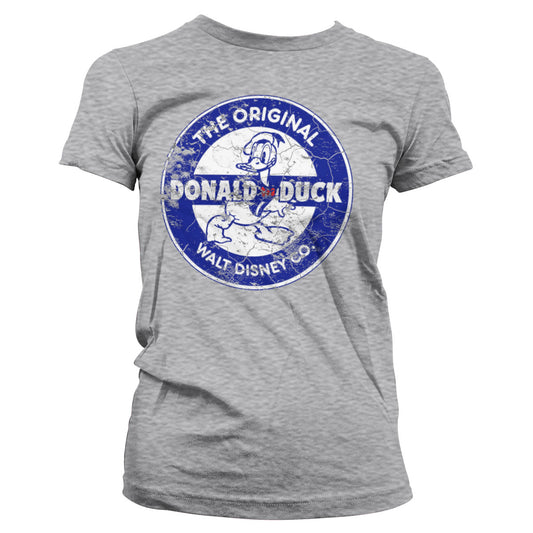 DISNEY T-Shirt Vintage GIRLY Donald Duck Grey (L)