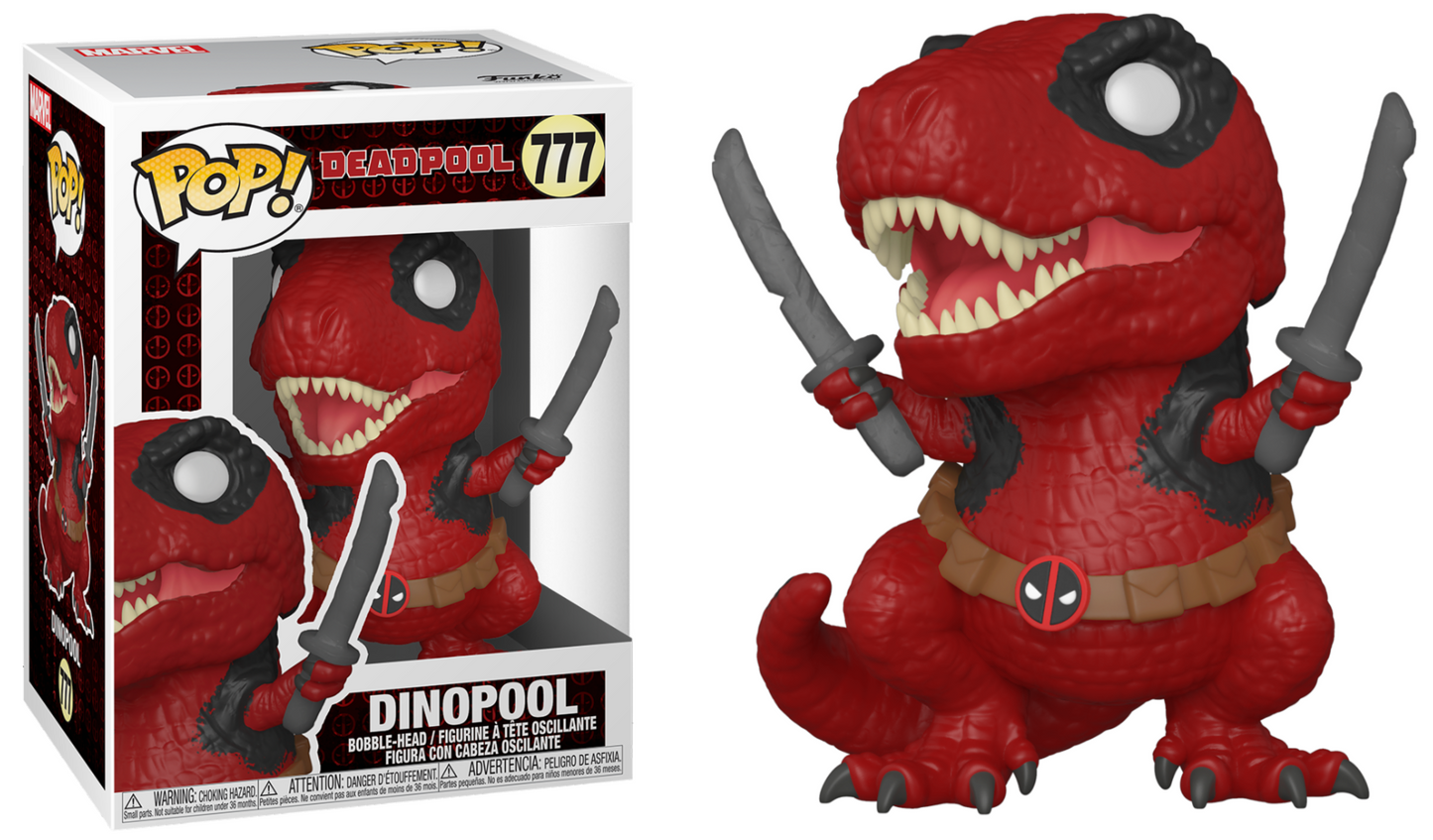 DEADPOOL 30TH POP N° 777 Dinopool | Deadpool Dinosaure