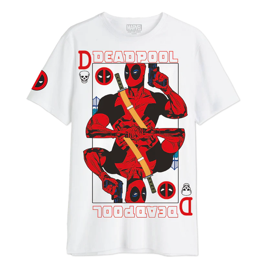 T-Shirt Carte Deadpool | MARVEL Carte Deadpool T-Shirt Oversize Homme Cotton Division