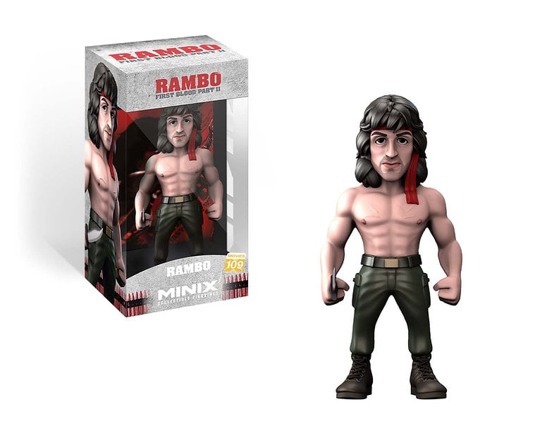 RAMBO Rambo avec Bandana Figurine Minix # 12cm