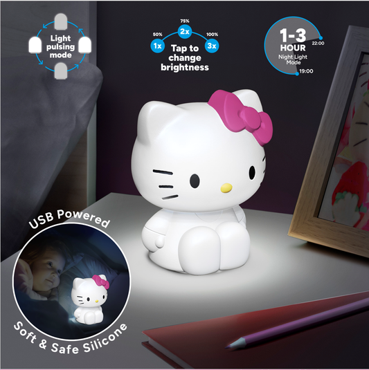 HELLO KITTY Lampe en Silicone Rechargeable 18cm