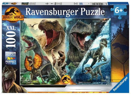 JURASSIC WORLD 3 Puzzle 100P XXL Les espèces de dinosaures