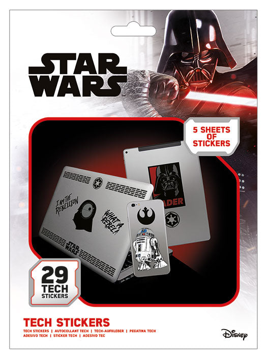STAR WARS Tech Stickers Pack Force Star Wars pack de 10 stickers tech Force