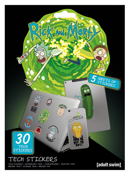 RICK & MORTY Tech Stickers Pack Adventures