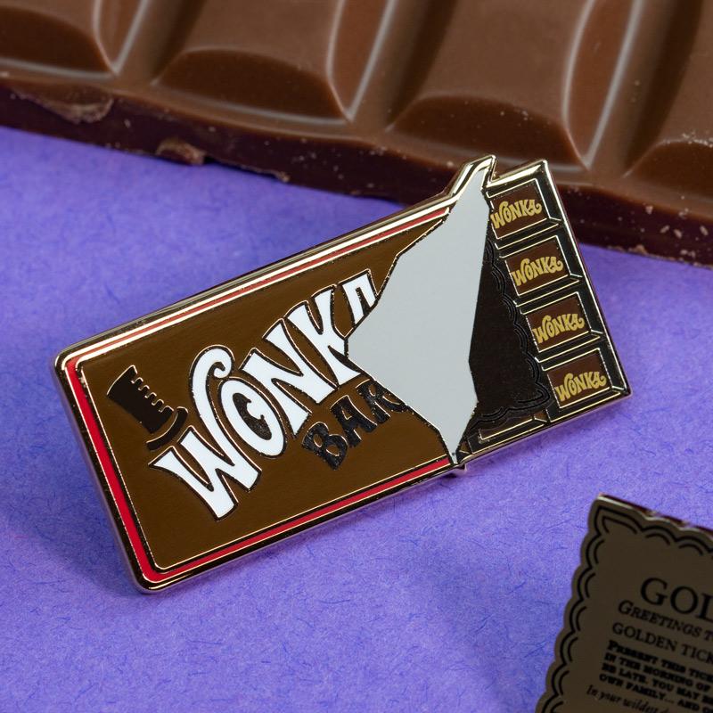 Willy wonka - tablette de chocolat - portefeuille + ticket or