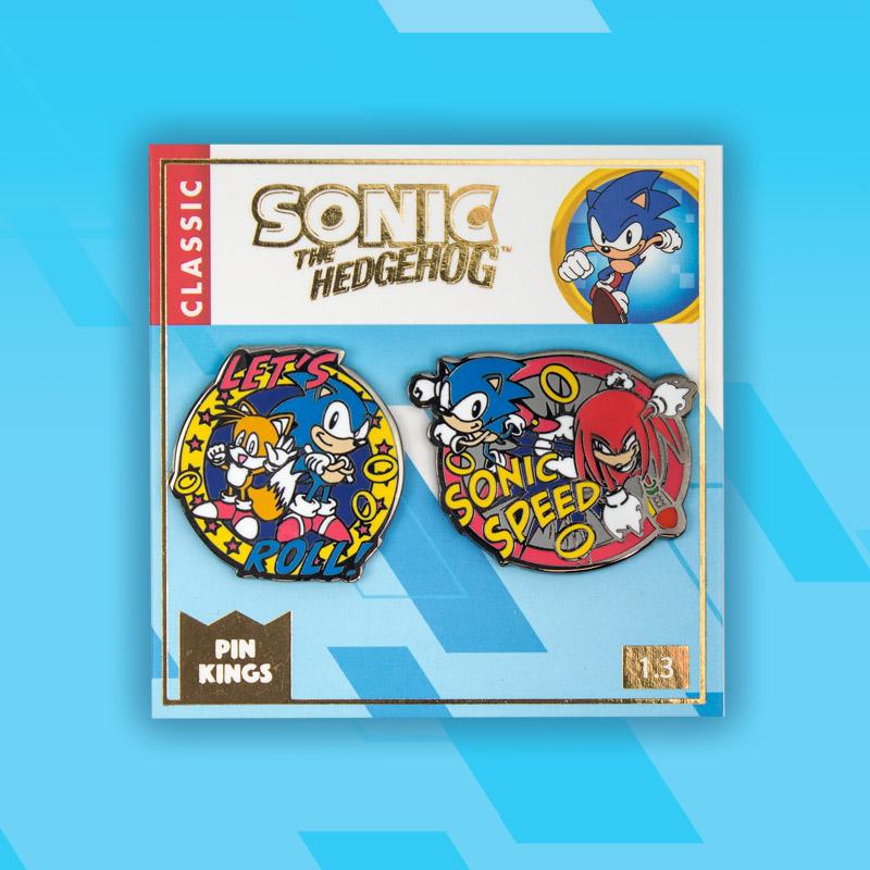 Pin's Sonic le Hérisson Set 1.3 Let’s Roll & Sonic Speed Pin Kings Numskull Funko
