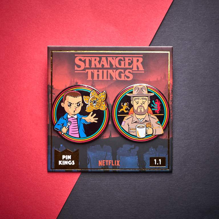 Pin's Stranger Things Set 1.1 - Onze et Jim Pin Kings Numkull Funko