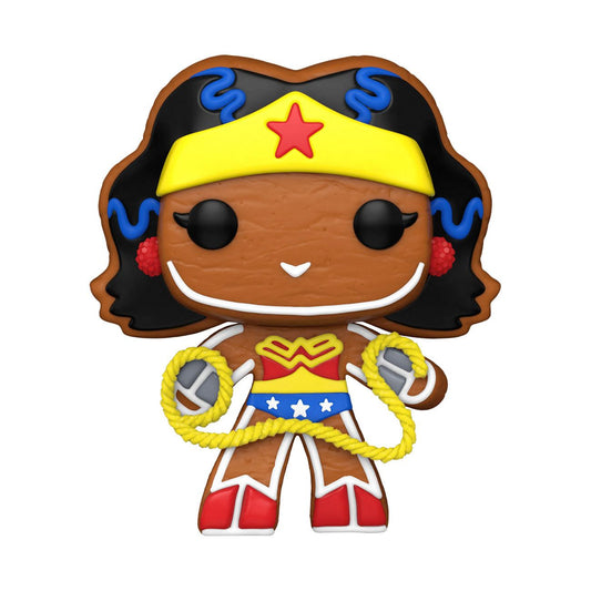 DC Comics Holiday POP! Heroes Wonder Woman 446 Pain d'épices Noël | DC Comics figurine Funko