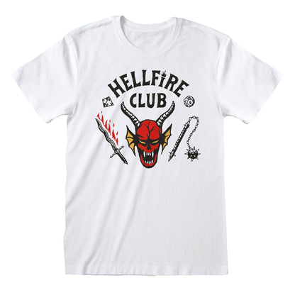 T-Shirt Hellfire Club Blanc Stranger Things Netflix Heroes Inc Funko