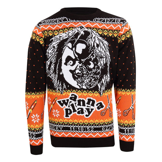 Pull de Noël Chucky Childs Play Ugly Sweater Heroes Inc | Sweatshirt Christmas Jumper Pattern Funko